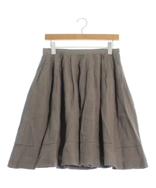 FOXEY Knee length skirts velvet skirt rich