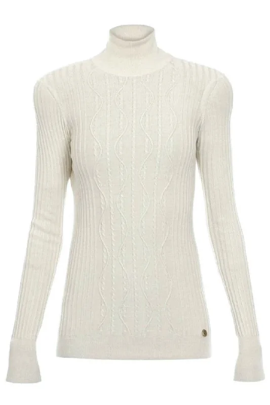 High Neck Cable Knit Sweater Lightweight Heavyweight Midweight