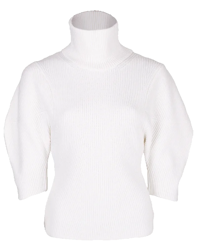 Bret Turtle Neck Sweater Stretchy Elastic Breathable