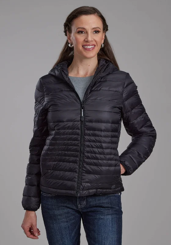 2165 BLACK NYLON DOWN JACKET Mesh Jacket Canvas Jacket Denim Jacket