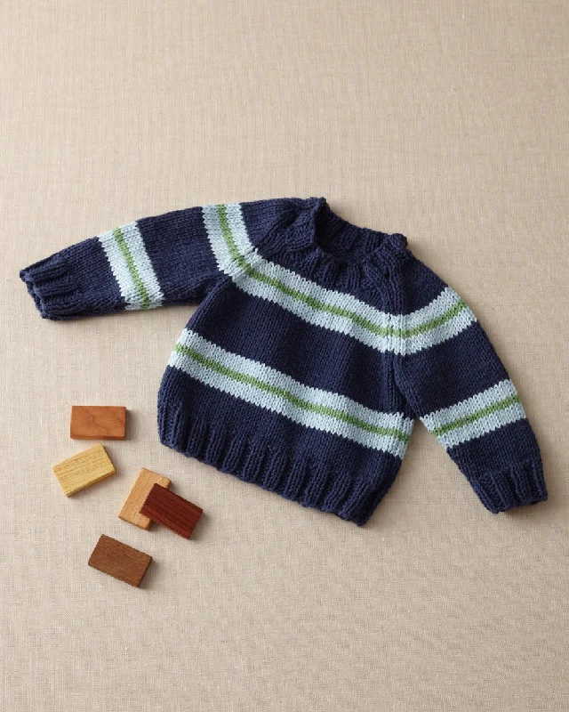 Crewneck Baby Sweater Pattern (Knit) Soft Cozy Warm