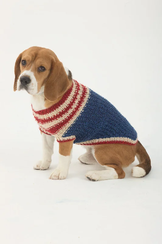The Patriot Dog Sweater Pattern (Knit) Elasticated Padded Insulated