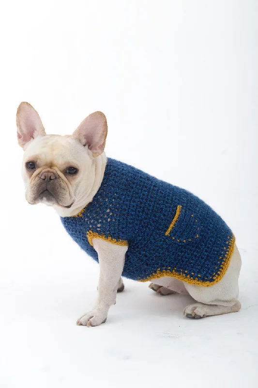 The Casual Friday Dog Sweater Pattern (Crochet) Tailored Straight A-Line