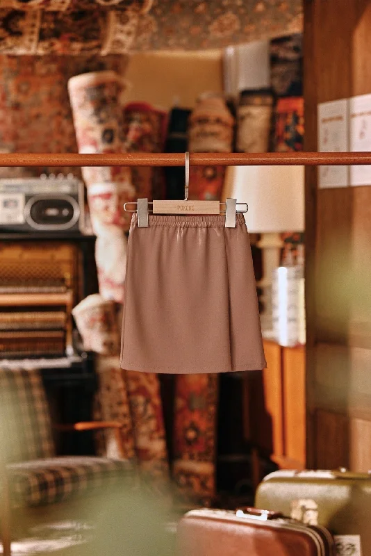 The Akar Kita Babies Folded Skirt - Mahogany Rose tiered skirt playful