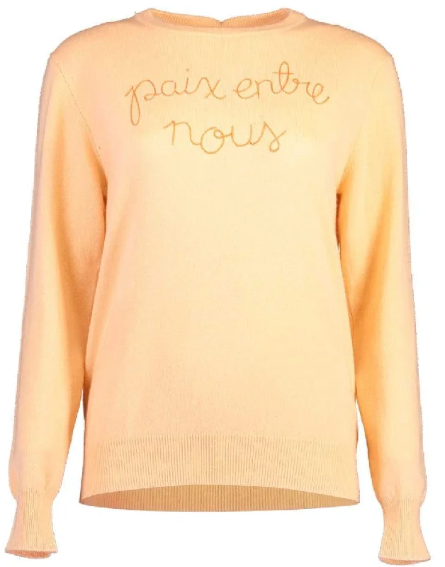 Paix Entre Nous Crewneck Sweater Nylon Fabric Polyester Fabric Spandex Fabric