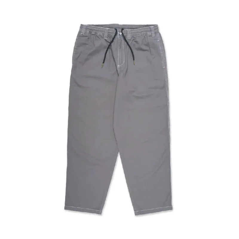 Theories Of Atlantis Stamp Lounge Pants Light Grey Contrast Stitch Stylish Casual Pants