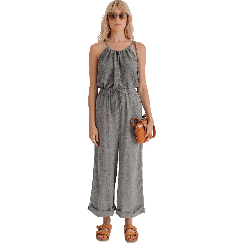 Sile Loose Pants, Charcoal Chic Slim Fit Pants