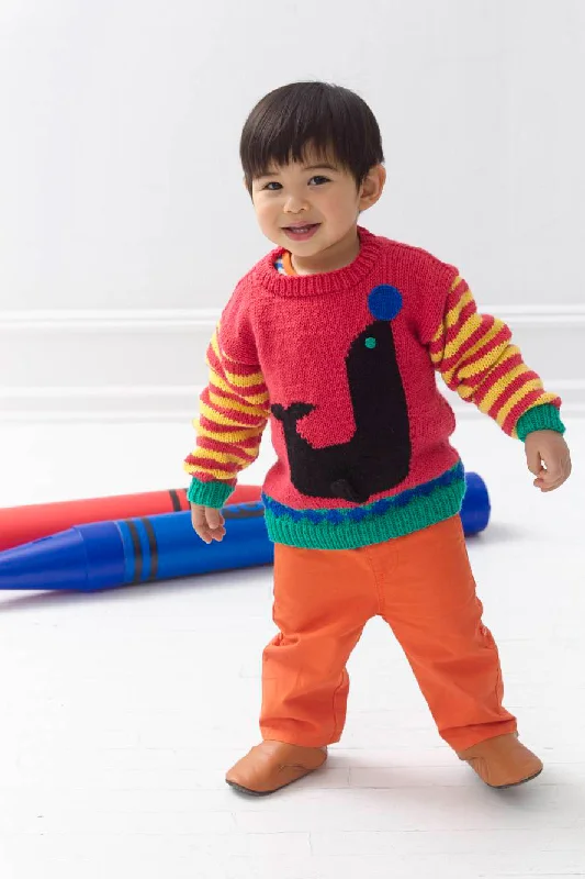 Circus Sweater Pattern (Knit) Collared Crew Neck Turtle Neck
