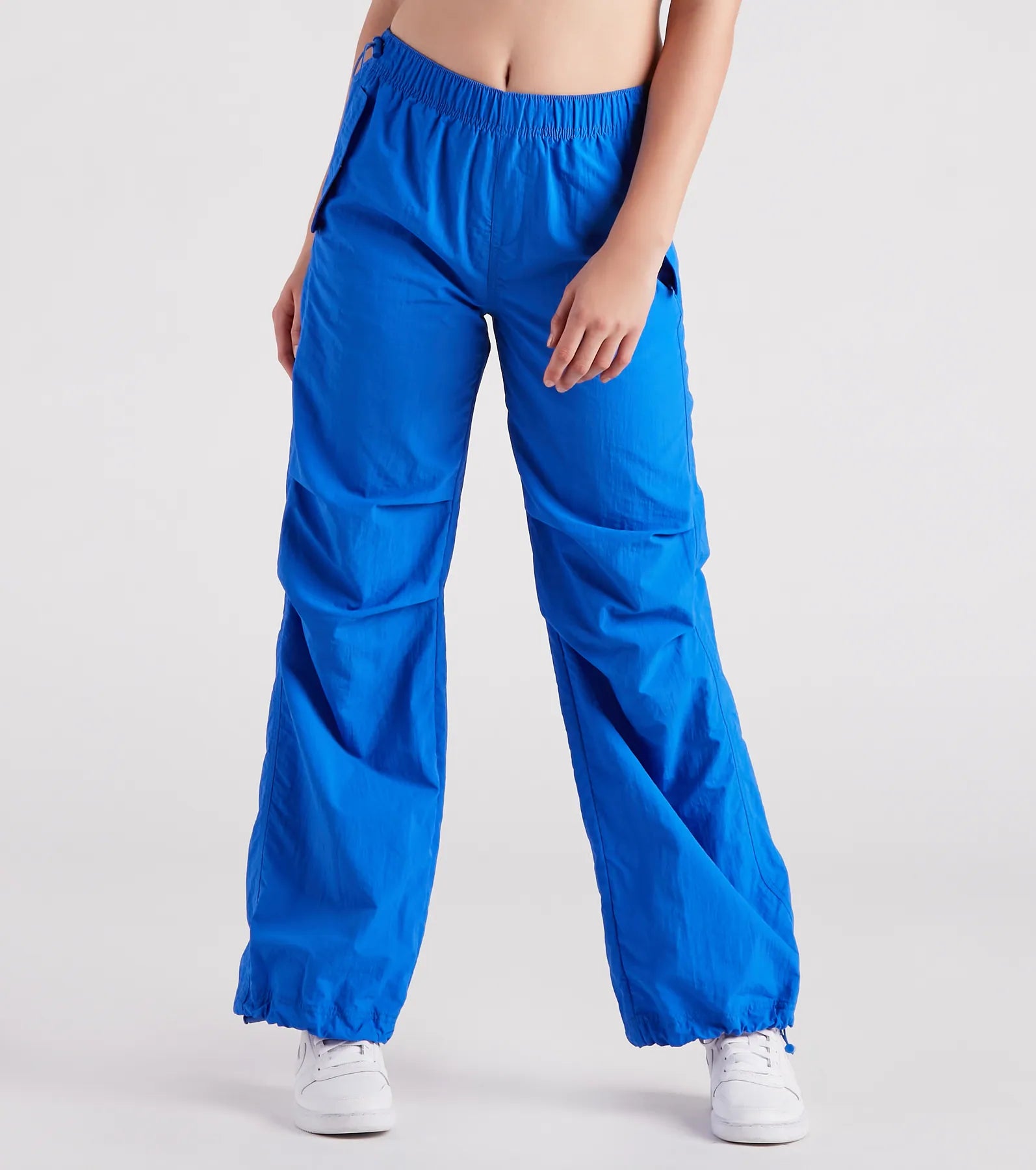 Cool Meter Mid-Rise Parachute Cargo Pants Stylish Harem Pants