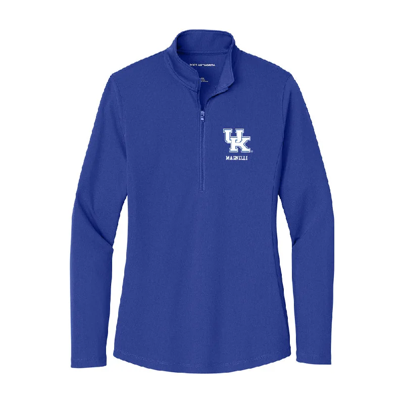 Kentucky - NCAA Women's Gymnastics : Isabella Magnelli - Women's Lightweight Quarter Zip Jacket Faux Fur Fabric Real Fur Fabric Shearling Fabric Kentucky - NCAA Women's Gymnastics : Isabella Magnelli - Women's Lightweight Quarter Zip Jacket Faux Fur Fabric Real Fur Fabric Shearling Fabric