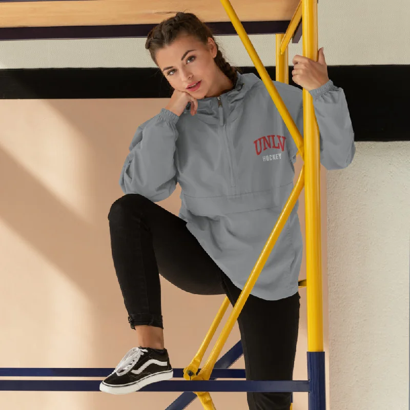 UNLV Hockey Embroidered Champion Packable Jacket Toggled Jacket Drawstring Jacket Belted Jacket UNLV Hockey Embroidered Champion Packable Jacket Toggled Jacket Drawstring Jacket Belted Jacket