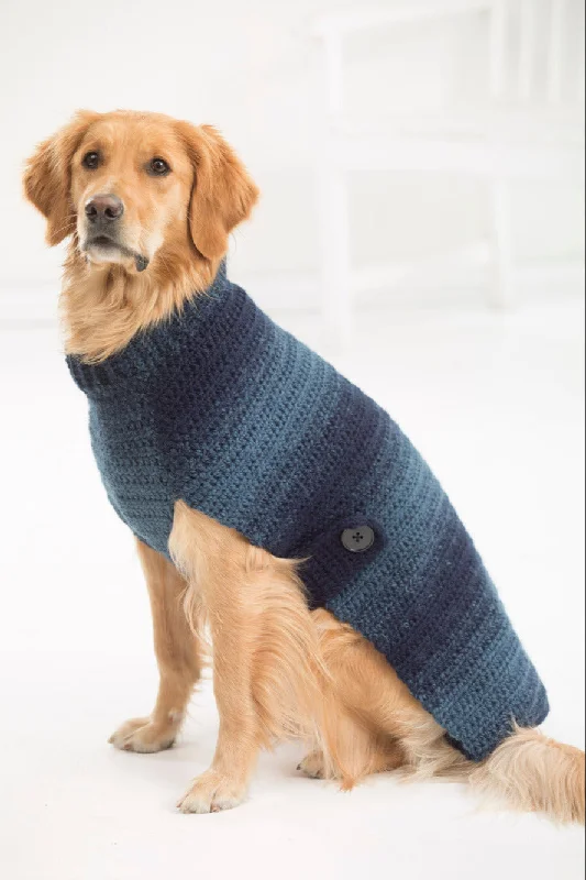Asta Dog Sweater (Crochet) - Version 1 Solid Color Striped Floral Print