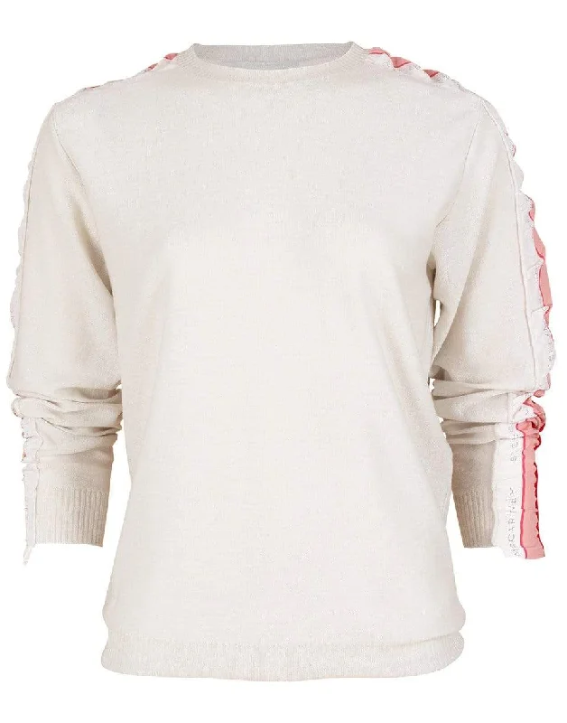 Monogram Crewneck Sweater Herringbone Houndstooth Plaid