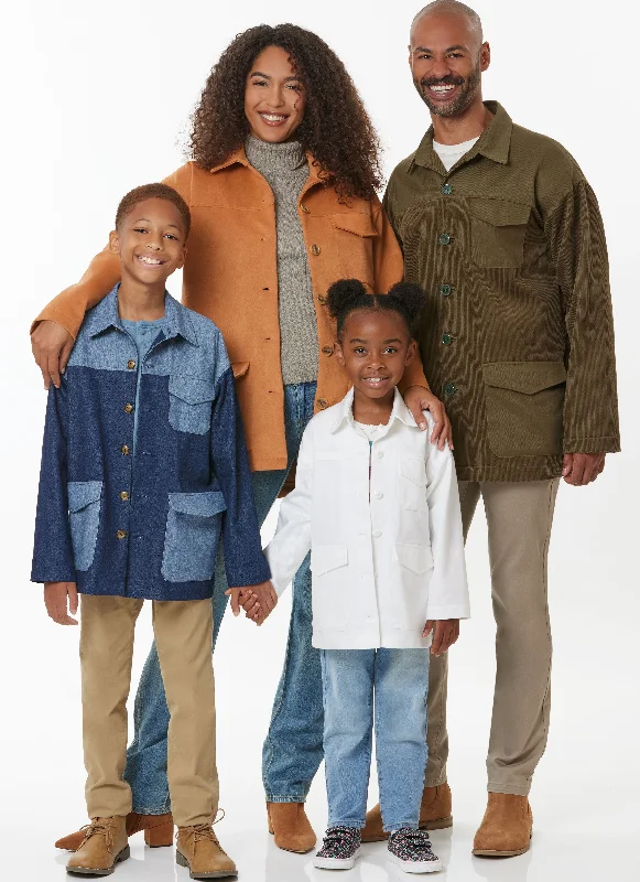 Butterick Child/Teen/Adult Jackets B7016 Satin Fabric Silk Fabric Chiffon Fabric