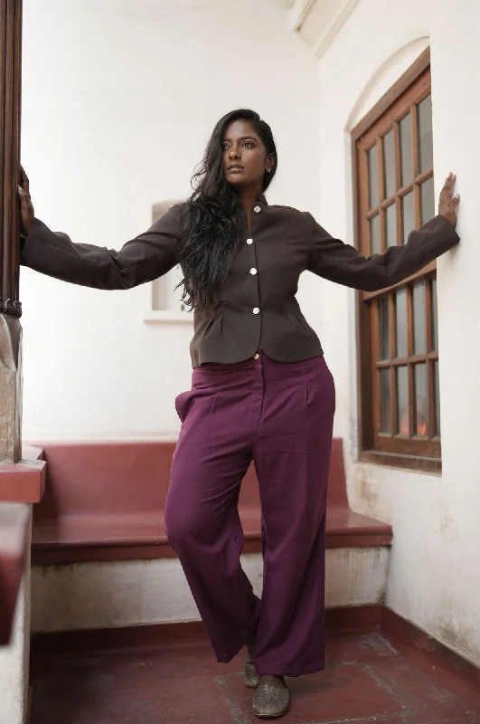 The Empress Jacket Brown- Java Brown Herringbone Jacket Checkered Jacket Solid Jacket The Empress Jacket Brown- Java Brown Herringbone Jacket Checkered Jacket Solid Jacket