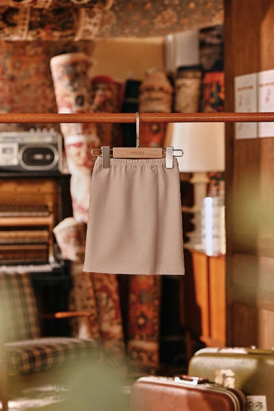 The Akar Kita Babies Folded Skirt - Nude chiffon skirt airy