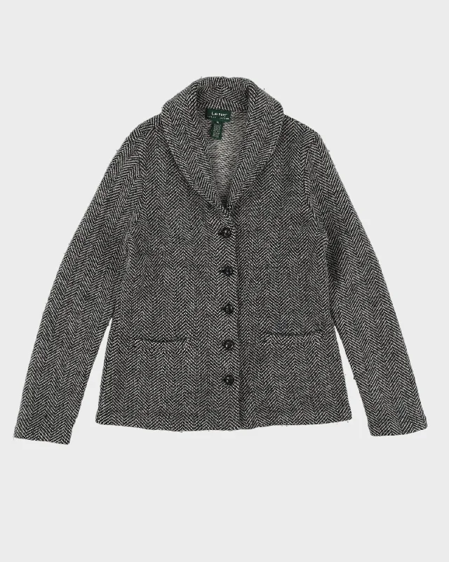 Lauren Ralph Lauren Grey Wool Jacket - S Fitted Jacket Loose Jacket Oversized Jacket Lauren Ralph Lauren Grey Wool Jacket - S Fitted Jacket Loose Jacket Oversized Jacket