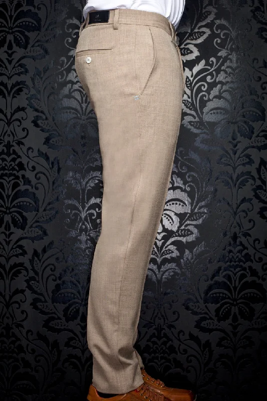 Au Noir Stretch Pant | Wesson Lancaster Tobacco Fashionable Tapered Leg Pants