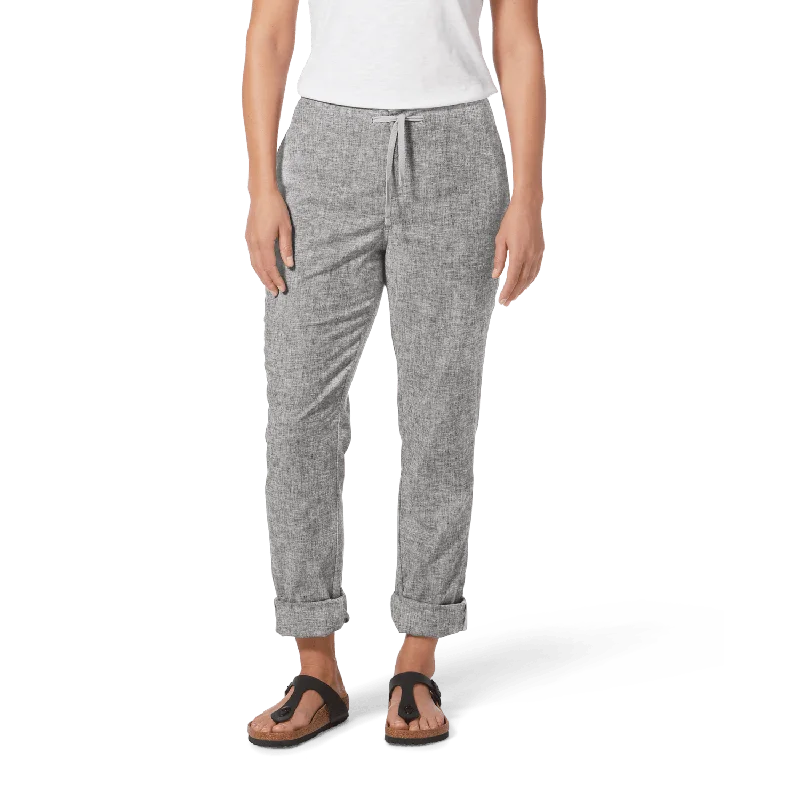 W's Hempline Tie Pant - Hemp & Recycled polyester Comfortable Pleated Pants
