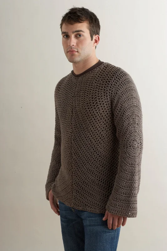 Circular Motion Sweater Pattern (Crochet) - Version 1 Faux Fur Fabric Real Fur Fabric Shearling Fabric