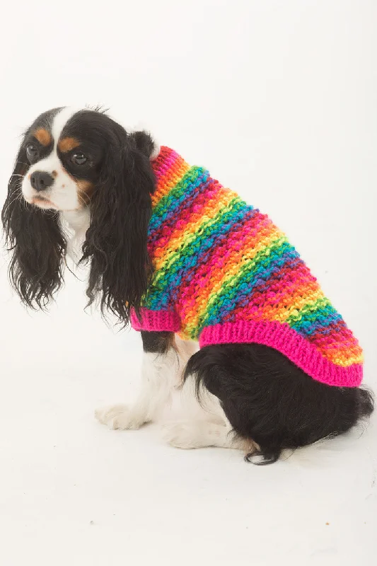 The Proud Supporter Dog Sweater Pattern (Knit) Zippered Buttoned Snapped