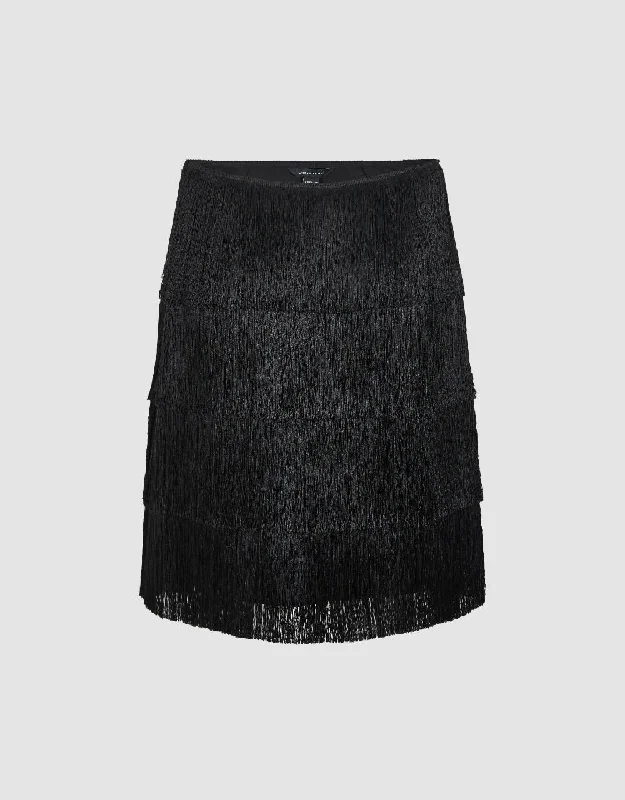 Mini Straight Skirt leather skirt sleek