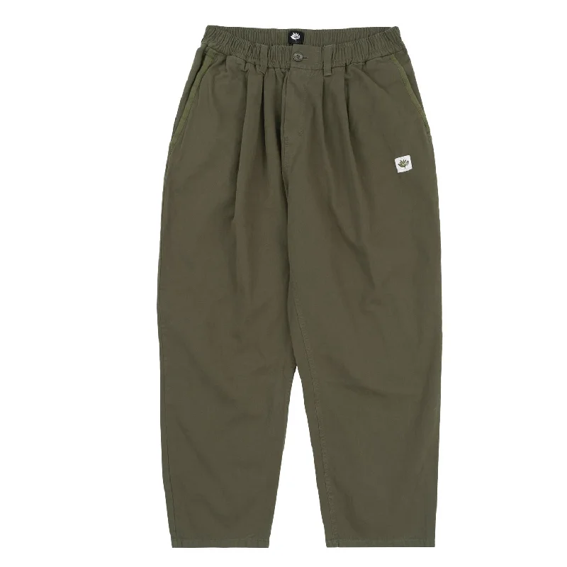 Magenta Extra Loose Pants Khaki Cozy Knit Pants