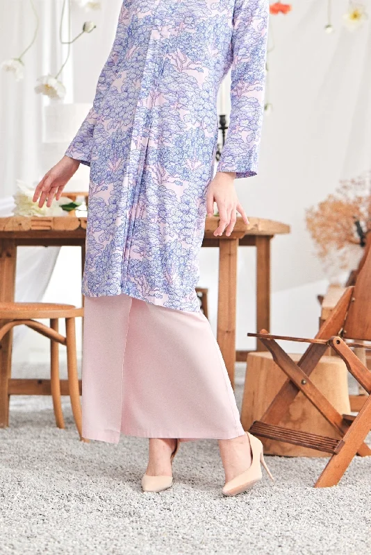 The Mimpian Women Buttons Skirt - Pink corduroy skirt durable