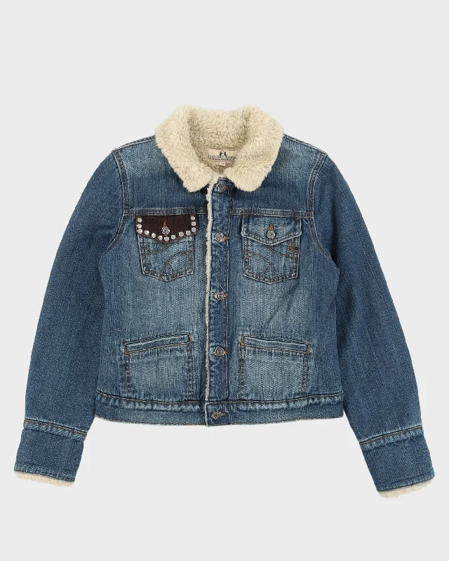Y2K 00s Juicy Couture Jeans Blue Denim Jacket - M Knit Jacket Woven Jacket Fleece Jacket Y2K 00s Juicy Couture Jeans Blue Denim Jacket - M Knit Jacket Woven Jacket Fleece Jacket