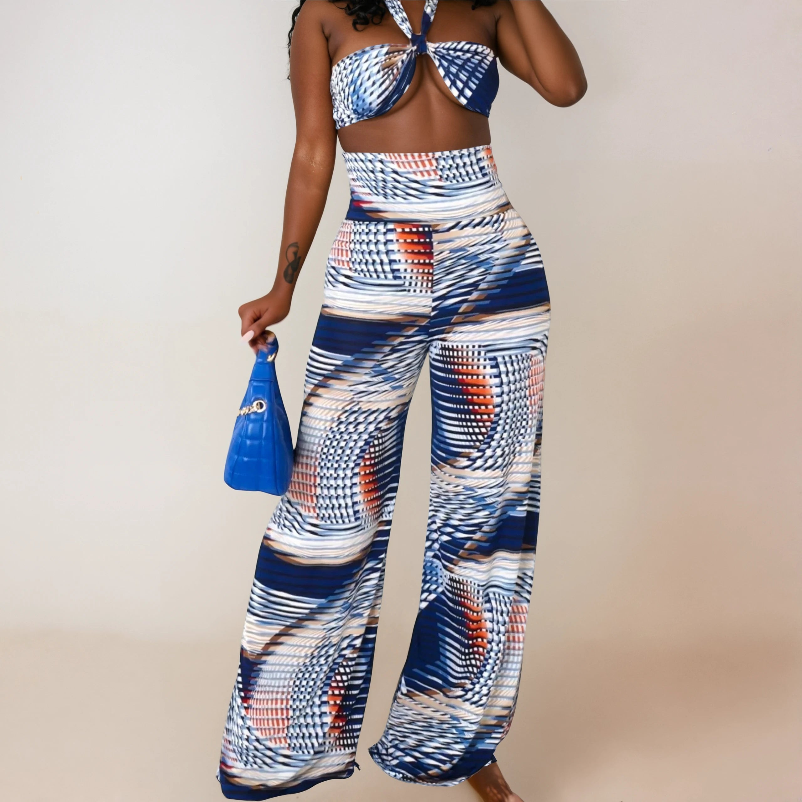 Katalina 2 Piece Pant Set Chic Slim Fit Pants