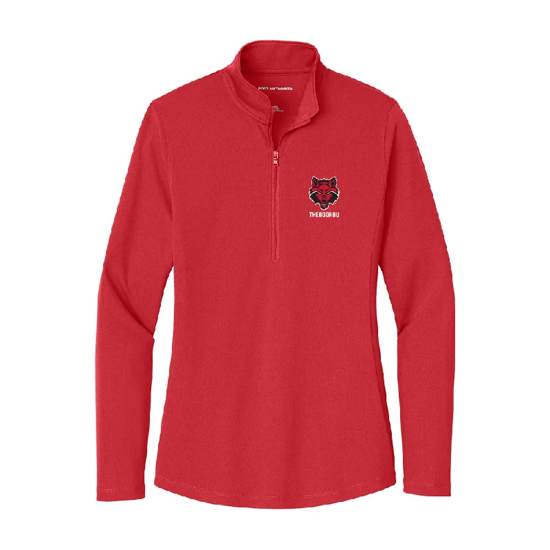 Arkansas State - NCAA Women's Gymnastics : Alex Theodorou - Women's Lightweight Quarter Zip Jacket Snapped Jacket Toggled Jacket Drawstring Jacket Arkansas State - NCAA Women's Gymnastics : Alex Theodorou - Women's Lightweight Quarter Zip Jacket Snapped Jacket Toggled Jacket Drawstring Jacket