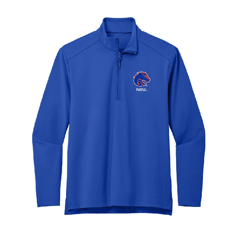 Boise State - NCAA Women's Gymnastics : Blake Pascal - Premium Quarter Zip Jacket Embroidered Jacket Appliqued Jacket Beaded Jacket Boise State - NCAA Women's Gymnastics : Blake Pascal - Premium Quarter Zip Jacket Embroidered Jacket Appliqued Jacket Beaded Jacket
