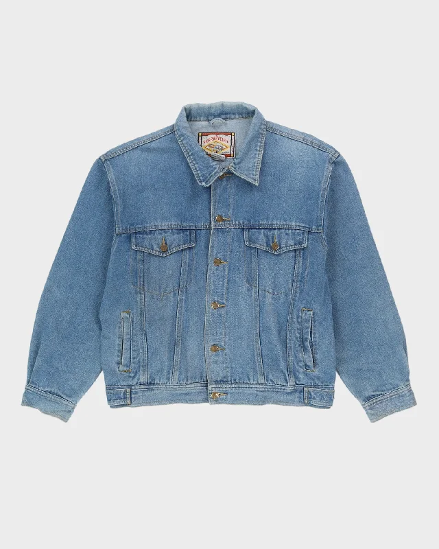 Vintage 1980s Denim Jacket - XL Corduroy Jacket Velvet Jacket Brocade Jacket