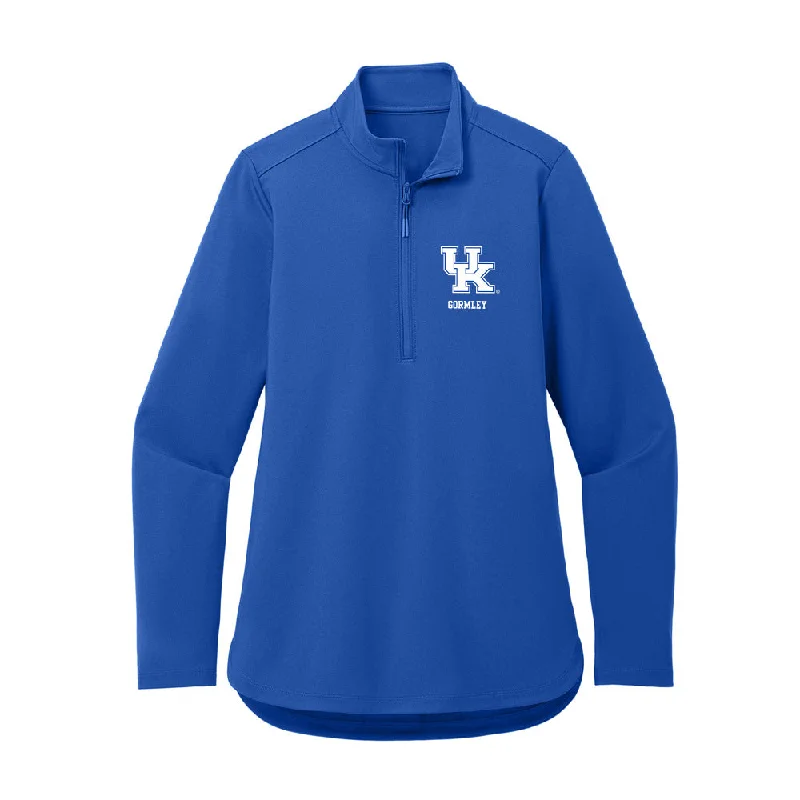 Kentucky - NCAA Women's Gymnastics : Cadence Gormley - Women's Premium Quarter Zip Jacket Knit Fabric Woven Fabric Fleece Fabric Kentucky - NCAA Women's Gymnastics : Cadence Gormley - Women's Premium Quarter Zip Jacket Knit Fabric Woven Fabric Fleece Fabric