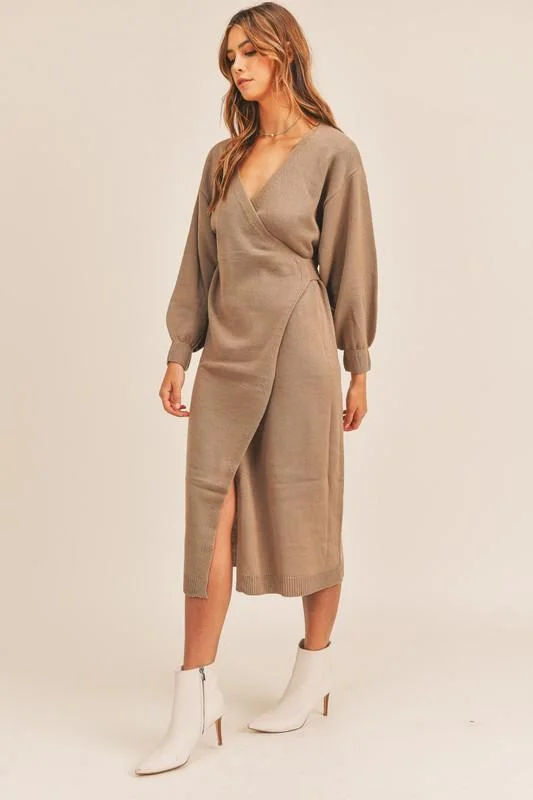 NYSHA SWEATER DRESS Jersey Fabric Tulle Fabric Batik Fabric