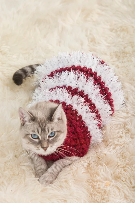 Holiday Pet Sweater (Crochet) Mesh Sweater Canvas Denim
