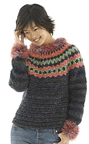 Knit Ideal Icelandic Sweater Oversized Loose Flowy