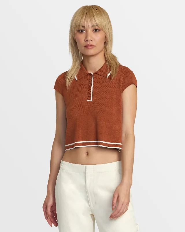 Jules Sweater Top - Mocha Bisque Terry Blend Velvet Blend Canvas Blend