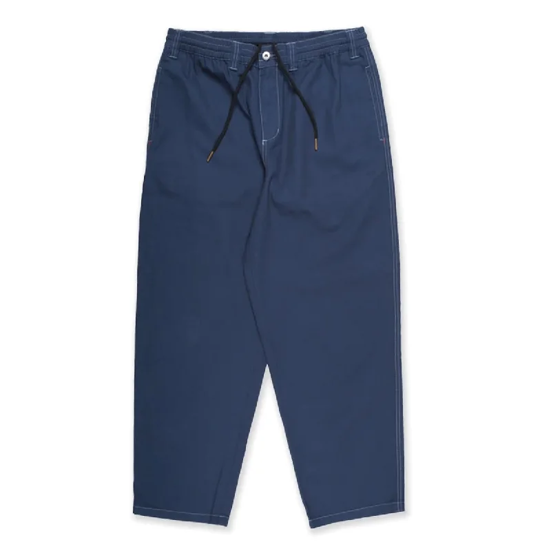 Theories Of Atlantis Stamp Lounge Pants Navy / Contrast Stitch Elegant Trouser Pants