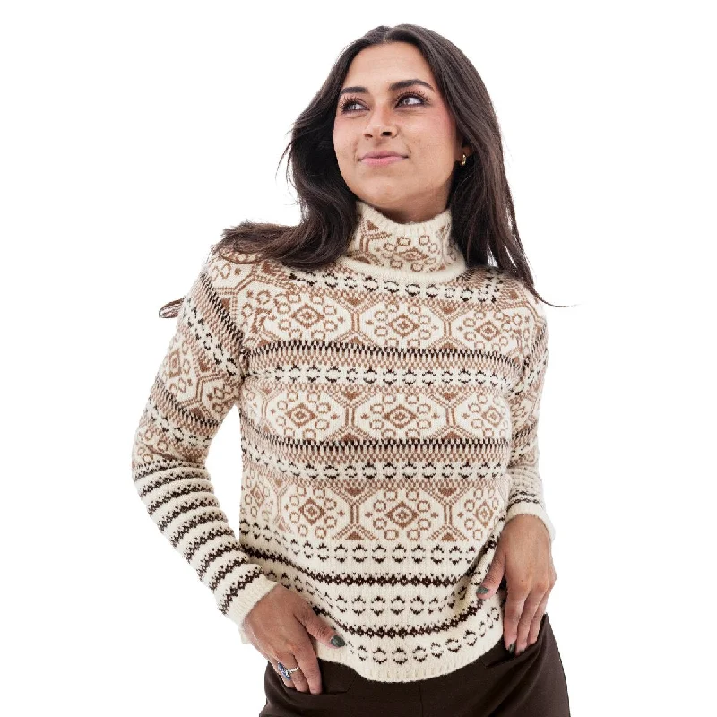 Melrose Fair Isle Sweater Transparent Opaque Sheer