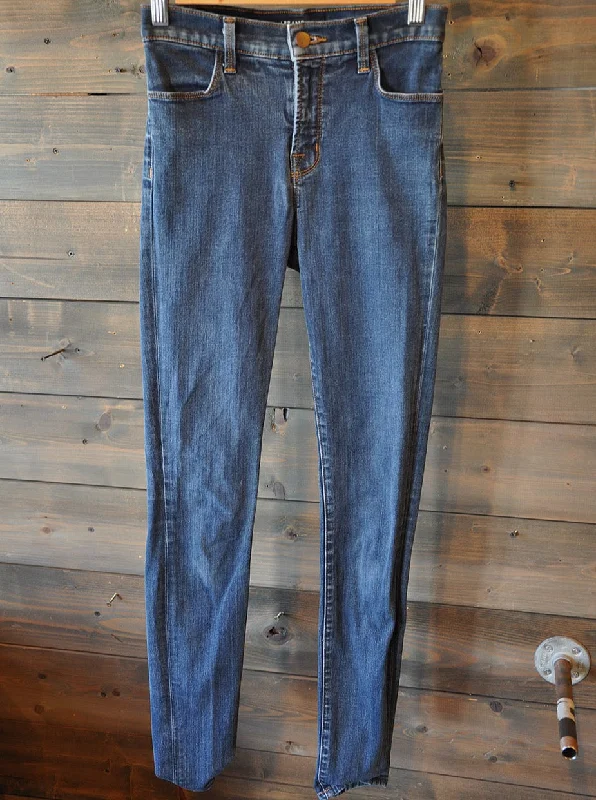 Pant Denim High Rise Skinny 25909 Size 26 Cozy Full-Length Pants