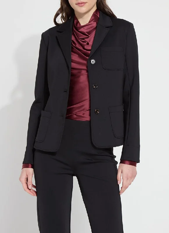 Spencer Neoprene Jacket | Black Insulated Jacket Fitted Jacket Loose Jacket