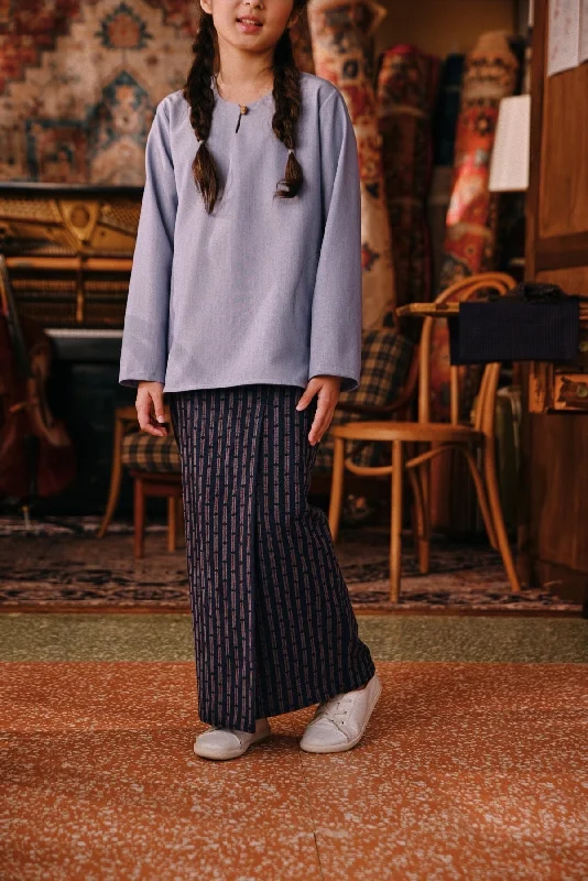 The Akar Kita Folded Skirt - Ocean Streak lace skirt delicate