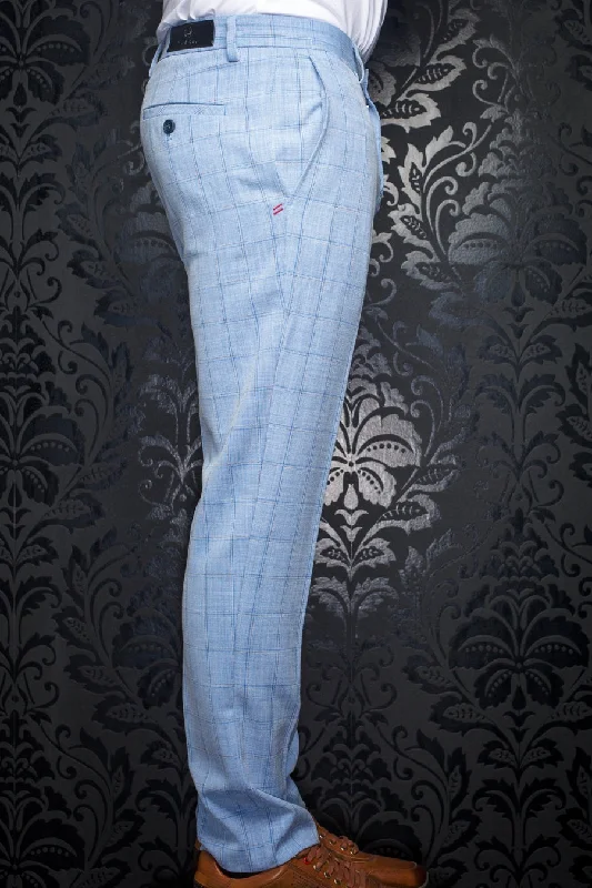 Au Noir Stretch Pant | Wesson Piccoli Blue Comfy Zip-Up Pants