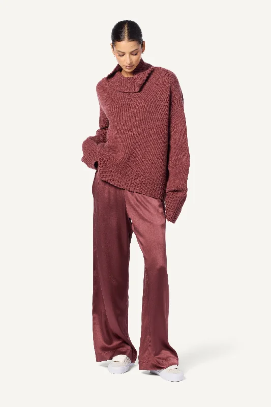 BRYNN WIDE LEG SILK PANT | CIMARRON Classic Pleated Pants