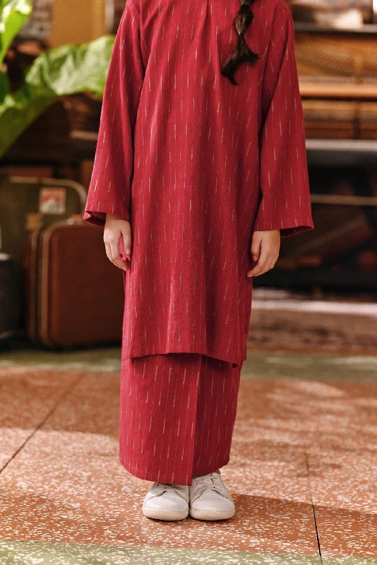 The Akar Kita Folded Skirt - Ruby Harvest chiffon skirt lightweight
