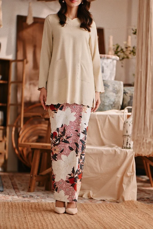 The Bay Women Folded Skirt - Blooming midi skirt versatile