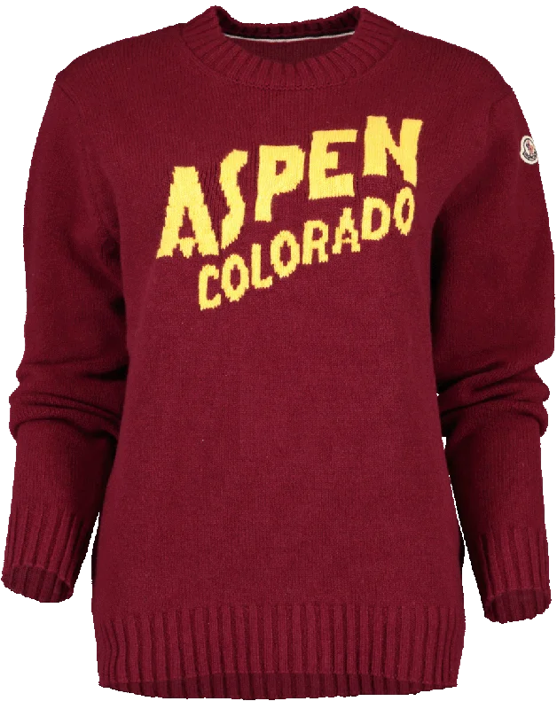 Aspen Crew Neck Sweater Thin Thick Dense