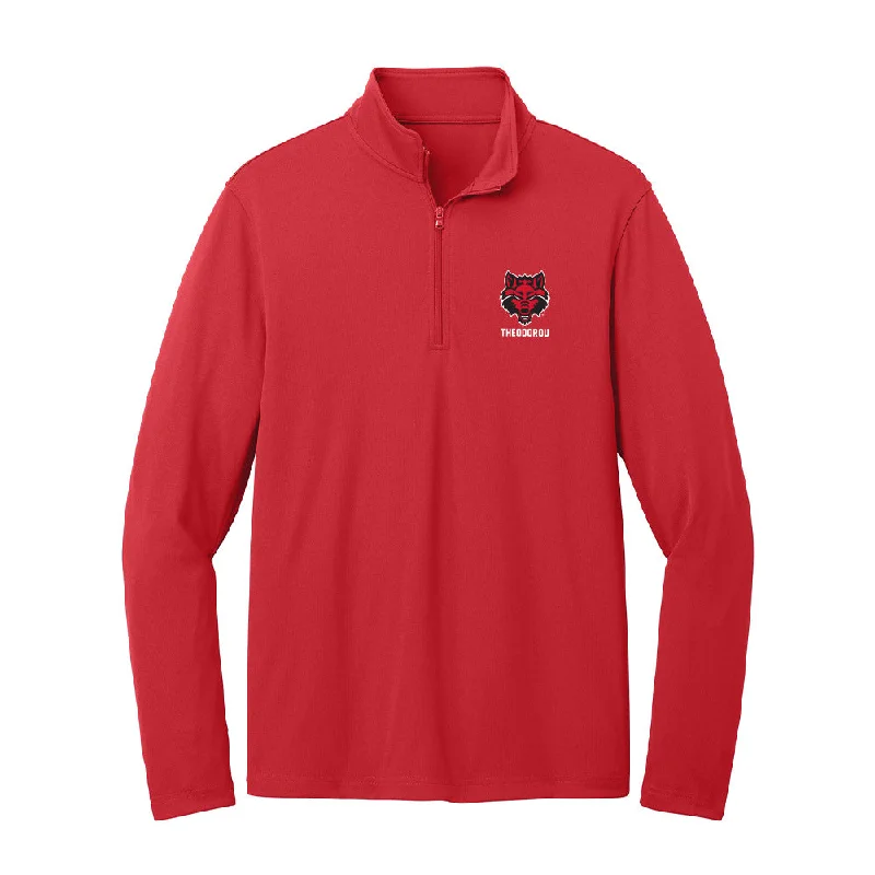 Arkansas State - NCAA Women's Gymnastics : Alex Theodorou - Lightweight Quarter Zip Jacket Belted Jacket Elasticated Jacket Padded Jacket Arkansas State - NCAA Women's Gymnastics : Alex Theodorou - Lightweight Quarter Zip Jacket Belted Jacket Elasticated Jacket Padded Jacket