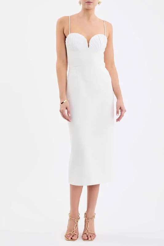 Cora Midi Dress Ivory